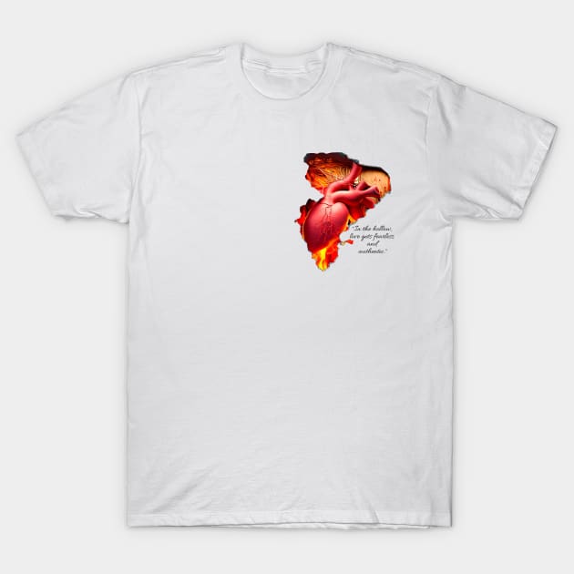 Fabric of Passions: Fearless Love Unveiled T-Shirt by SleekBlends